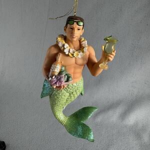 December Diamonds Mojhito Merman 7" Ornament 2006 Ocean Retired w Box 55-90325